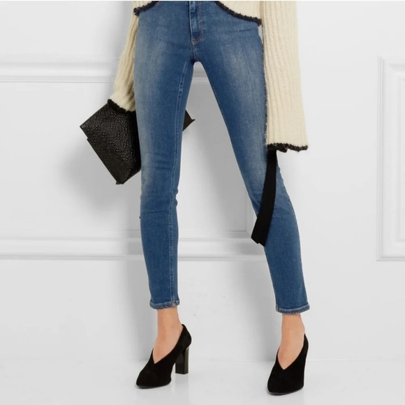 Acne Studios Skin 5 Skinny Jeans Dark Vintage Wash Blue Ankle Length 26 (2) - Picture 16 of 16